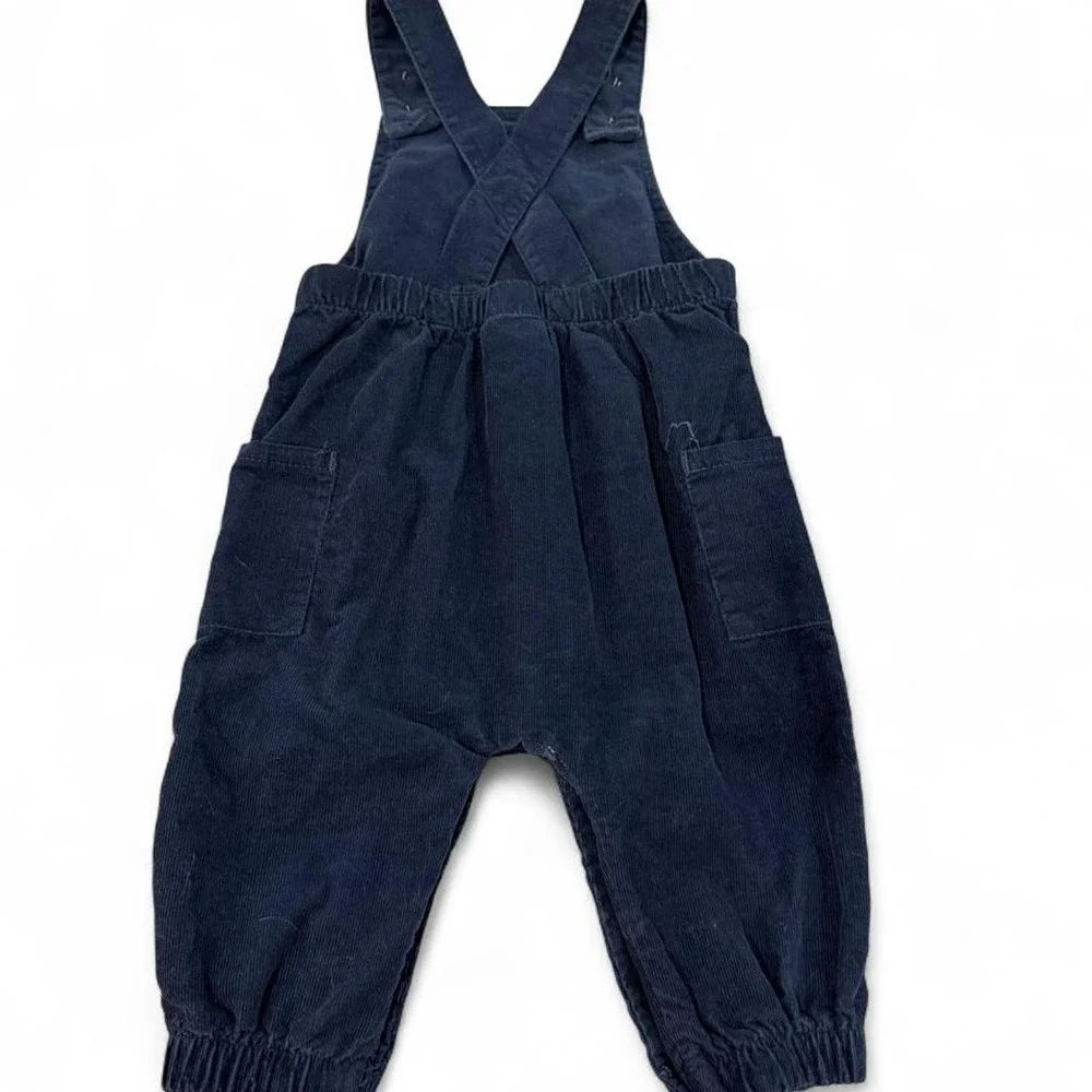 Disney Baby Mickey Mouse Navy Blue Corduroy Overalls Kids 6/9M LYMH200